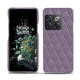 Coque cuir OnePlus 10T - Lilas - Couture ( Nappa - Pantone #b9a3e3 ) 