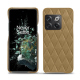 Lederschutzhülle OnePlus 10T - Sable vintage - Couture ( Pantone #9b7340 ) 