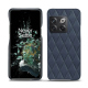 Custodia in pelle OnePlus 10T - Jean vintage - Couture ( Pantone #2f414f  ) 