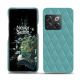 Funda de piel OnePlus 10T - Bleu fluo - Couture