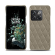Custodia in pelle OnePlus 10T - Darboun sabla - Couture ( Pantone #BCB1A1 )