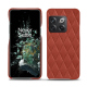 硬质真皮保护套 OnePlus 10T - Arange clouquié - Couture ( Pantone #D33108 )
