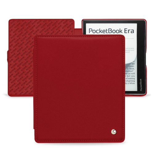 Estojo de couro premium para a era do PocketBookRouge ( Nappa - Pantone #d50032 ) 