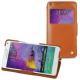 Samsung SM-N910 Galaxy Note 4 leather case - Marron ( Nappa - Pantone 1615C ) 
