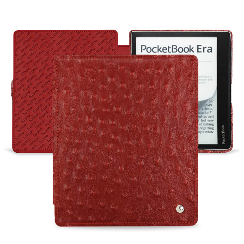 用于PocketBook Era的高级皮套Autruche ciliegia ( Pantone #a4343a ) 