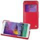 Samsung SM-N910 Galaxy Note 4 leather case - Rouge ( Nappa - Pantone 199C ) 