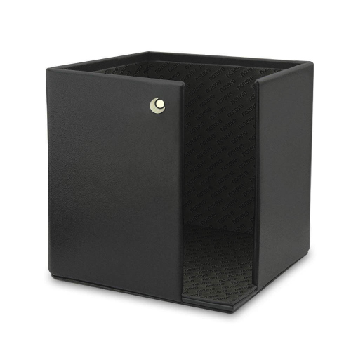 Contenitore per carta in cuoio - 9 x 9 cm