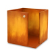 皮制纸盒 - 9 x 9 cm - Orange Patine