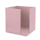 Leather paper tray 9 x 9 cm - Rose PU ( Pantone #efbae1 ) 