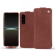 Custodia in pelle Sony Xperia 5 IV - Passion vintage ( Pantone #591d16 ) 
