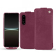 Custodia in pelle Sony Xperia 5 IV - Prune vintage ( Pantone #612434 ) 