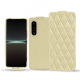 Custodia in pelle Sony Xperia 5 IV - Beige - Couture ( Nappa - Pantone #ceb888 ) 