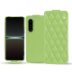 Custodia in pelle Sony Xperia 5 IV - Vert olive - Couture ( Nappa - Pantone #a7c58e ) 