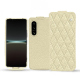 Funda de piel Sony Xperia 5 IV - Ivoire - Couture ( Pantone #d6d6c6 ) 