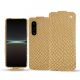 가죽 커버 Sony Xperia 5 IV - Serpent sabbia ( Pantone #D2BA92 )