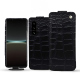 Lederschutzhülle Sony Xperia 5 IV - Crocodile nero ( Noir / Black) 