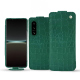 Capa em pele Sony Xperia 5 IV - Crocodile pino ( Pantone #173F35 ) 