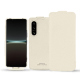 가죽 커버 Sony Xperia 5 IV - Blanc PU ( White ) 