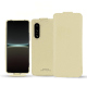 Housse cuir Sony Xperia 5 IV - Beige PU ( Pantone #ceb888 ) 