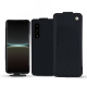 Funda de piel Sony Xperia 5 IV - Noir élégant  ( Noir / Black ) 