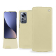 Housse cuir Xiaomi 12 Pro - Beige ( Nappa - Pantone #ceb888 ) 