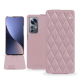 Funda de piel Xiaomi 12 Pro - Rose - Couture ( Nappa - Pantone #efbae1 ) 