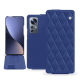 Funda de piel Xiaomi 12 Pro - Bleu océan - Couture ( Nappa - Pantone #003da5 ) 