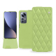 Funda de piel Xiaomi 12 Pro - Vert olive - Couture ( Nappa - Pantone #a7c58e ) 