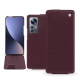Capa em pele Xiaomi 12 Pro - Lie de vin ( Pantone #412234 ) 
