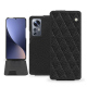 Lederschutzhülle Xiaomi 12 Pro - Ebène - Couture ( Noir / Black ) 
