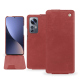 Custodia in pelle Xiaomi 12 Pro - Cerise vintage ( Pantone #a6302e ) 
