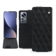 Custodia in pelle Xiaomi 12 Pro - Dark vintage - Couture ( Pantone #050505 ) 