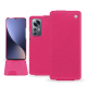 Housse cuir Xiaomi 12 Pro - Rose fluo ( Pantone #ff16b4 ) 