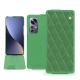 Lederschutzhülle Xiaomi 12 Pro - Vert fluo - Couture ( Pantone #00ab5f ) 