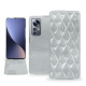 Custodia in pelle Xiaomi 12 Pro - Platinium - Couture ( Pantone 877C ) 
