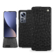 Custodia in pelle Xiaomi 12 Pro - Autruche nero ( Noir / Black) 