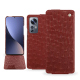 가죽 커버 Xiaomi 12 Pro - Autruche ciliegia ( Pantone #a4343a ) 