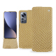 가죽 커버 Xiaomi 12 Pro - Serpent sabbia ( Pantone #D2BA92 )
