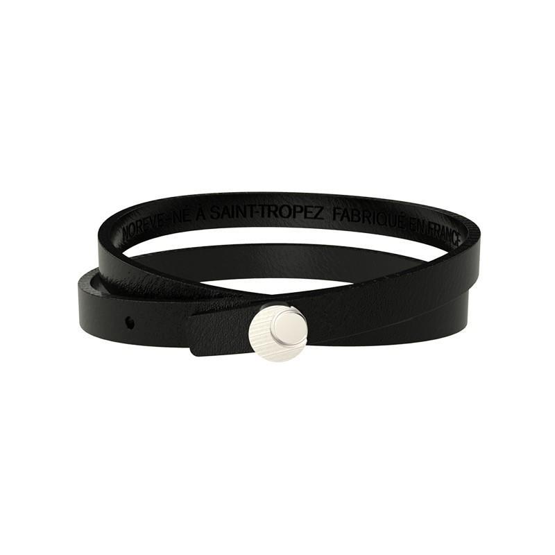 Braccialetto da uomo in pelle