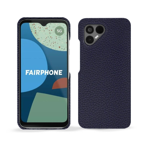 Funda trasera de cuero de alta calidad para Fairphone 4Cobalt ( Pantone #2b253f ) 