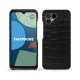 Fairphone 4 leather cover - Crocodile nero ( Noir / Black) 