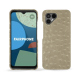 Capa em pele Fairphone 4 - Autruche desert ( Pantone #A39382 ) 