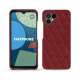 Coque cuir Fairphone 4 - Tomate - Couture ( Pantone #a61715 )