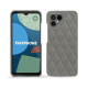 Coque cuir Fairphone 4 - Acier vintage - Couture ( Pantone #d85827b ) 