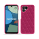 Coque cuir Fairphone 4 - Rose fluo - Couture ( Pantone #ff16b4 ) 