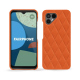 Fairphone 4 leather cover - Orange fluo - Couture ( Pantone #ff5406 ) 