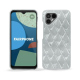 Funda de piel Fairphone 4 - Platinium - Couture ( Pantone 877C ) 