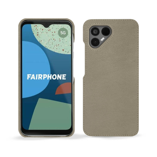 Funda trasera de cuero de alta calidad para Fairphone 4Darboun sabla ( Pantone #BCB1A1 )
