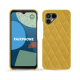 Fairphone 4 leather cover - Jaune soulèu - Couture ( Pantone #F3B934 )