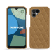 Fairphone 4 leather cover - Castan esparciate - Couture ( Pantone #824F2A )